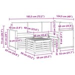 vidaXL Ensemble de canapés d'extérieur 5 pc Naturel et Beige Polyester