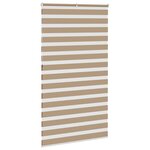 vidaXL Store zèbre marron sable largeur du tissu 130 9 cm polyester