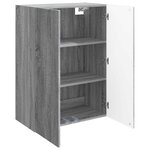 vidaXL Armoire Murale Sonoma gris 66 x 34 5 x 90 cm Bois d'ingénierie