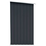 vidaXL Abri de stockage à bois Acier galvanisé 163x83x154cm Anthracite