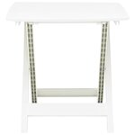 vidaXL Table pliable de jardin Blanc 79x72x70 cm Plastique