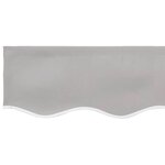 vidaXL Tissu de Remplacement d'Auvent pour Cadre de 3.5x2.5 m Gris Clair