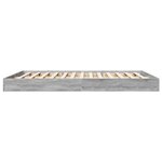 vidaXL Cadre de lit sans matelas sonoma gris 160x200cm bois ingénierie