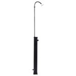 vidaXL Douche solaire de jardin Noir 215 cm 8 L