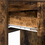 vidaXL Tables de maquillage pour chambre Chêne fumé 80 x 39 6 x 135 cm