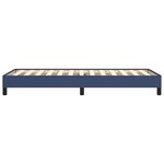 vidaXL Cadre de lit sans matelas bleu 80x200 cm tissu