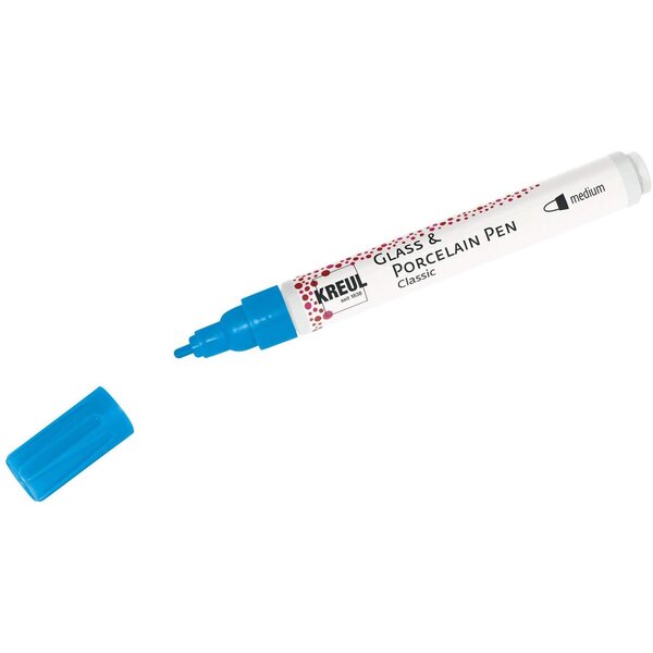 Glass & Porcelain Pen Classic bleu clair KREUL
