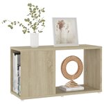 Vidaxl meuble tv chêne sonoma 60x24x32 cm aggloméré