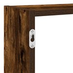 vidaXL Étagère cube murale 7 compartiments chêne fumé bois ingénierie