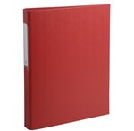 Classeur à anneaux, PP, 2 anneaux, A4, rouge EXACOMPTA