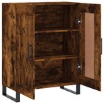vidaXL Buffet chêne fumé 69 5x34x90 cm bois d'ingénierie
