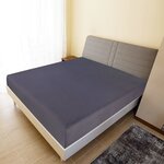 vidaXL Draps-housses Jersey 2 Pièces Anthracite 140x200 cm Coton