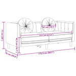 vidaXL Ensemble de canapés 2 Pièces avec coussins marron velours