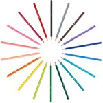 Crayons de couleur KIDS Tropicolors  étui carton de 18 BIC