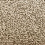 vidaXL Tapis ZIZUR beige 120x120 cm aspect de jute intérieur extérieur