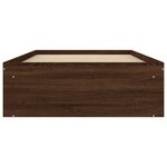 vidaXL Cadre de lit chêne marron 90x200 cm