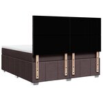 vidaXL Sommier à lattes de lit avec matelas Marron foncé 180x200 cm