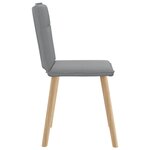 vidaXL Chaises à manger lot de 6 gris clair tissu