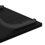 vidaXL Table console Chêne noir 101 x 35 x 80.5 cm Bois d'ingénierie