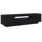 vidaXL Meuble TV Noir 160 x 35 x 40 cm Bois d'ingénierie