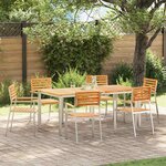 vidaXL Ensemble de salle à manger pour jardin 7 Pièces
