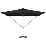 vidaXL Parasol Noir 286 x 285 x 270 cm Aluminium
