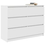 vidaXL Buffet blanc 100x35x76 cm bois d'ingénierie