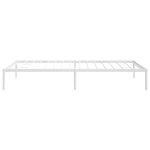 vidaXL Cadre de lit métal sans matelas blanc 100x200 cm
