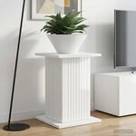 vidaXL Support de Plante Blanc brillant 30 5 x 30 x 43 cm