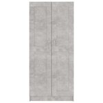 vidaXL Bibliothèque Gris béton 82 5x30 5x185 5 cm Bois d'ingénierie