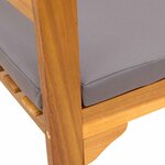 vidaXL banc Finition à l'huile naturelle 114 x 46 x 82 5 cm