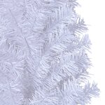 vidaXL Arbre de Noël artificiel avec branches épaisses blanc 210cm PVC