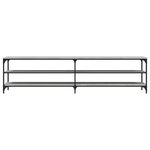 vidaXL Meuble TV sonoma gris 200x30x50 cm bois d'ingénierie et métal