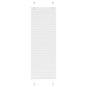 vidaXL Store plissé blanc 40x100 cm largeur du tissu 39 4 cm polyester