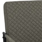 Vidaxl chaise cantilever gris foncé similicuir