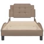 vidaXL Cadre de lit avec tête de lit Cappuccino 80x200 cm Similicuir