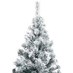 vidaXL Arbre de Noël artificiel pré-éclairé et boules vert 240 cm PVC