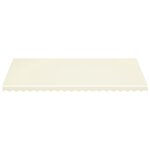 vidaXL Tissu de remplacement pour auvent Crème 5x3 5 m