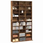 vidaXL Meuble CD Bois ancien 101 x 23 x 177.5 cm Bois d'ingénierie