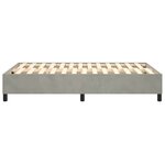 vidaXL Cadre de lit à ressorts gris clair 120x200 cm velours