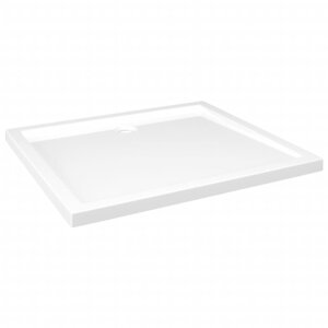 vidaXL Receveur de douche rectangulaire ABS Blanc 80x90 cm