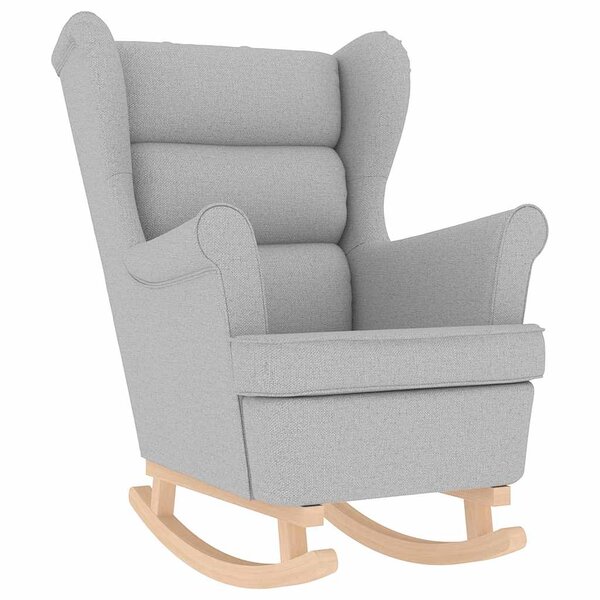 vidaXL Chaise à bascule gris nuage 74x90x102 cm tissu