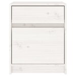 vidaXL Tables de chevet 2 Pièces Blanc 40x31x50 cm Bois de pin massif