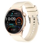 Montre connectée Amnésia AMOLED 1 43" - appels Bluetooth  cardio  10 j - Silicone Beige