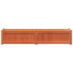 vidaXL Jardinières 2 Pièces cire marron bois de pin massif
