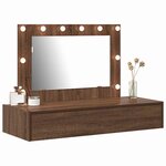 vidaXL Table de Toilette Marron 100 x 40 x 70 cm Bois d'ingénierie