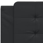 vidaXL Coussin de tête de lit Zadar noir 100 cm similicuir