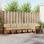 vidaXL Ensemble de canapés d'extérieur 6 Pièces Naturel et Beige