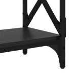 vidaXL Table console Chêne noir 100 x 28 x 80 5 cm Bois d'ingénierie