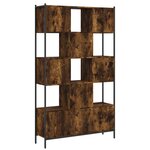 vidaXL Bibliothèque chêne fumé 102x28x172 cm bois d'ingénierie